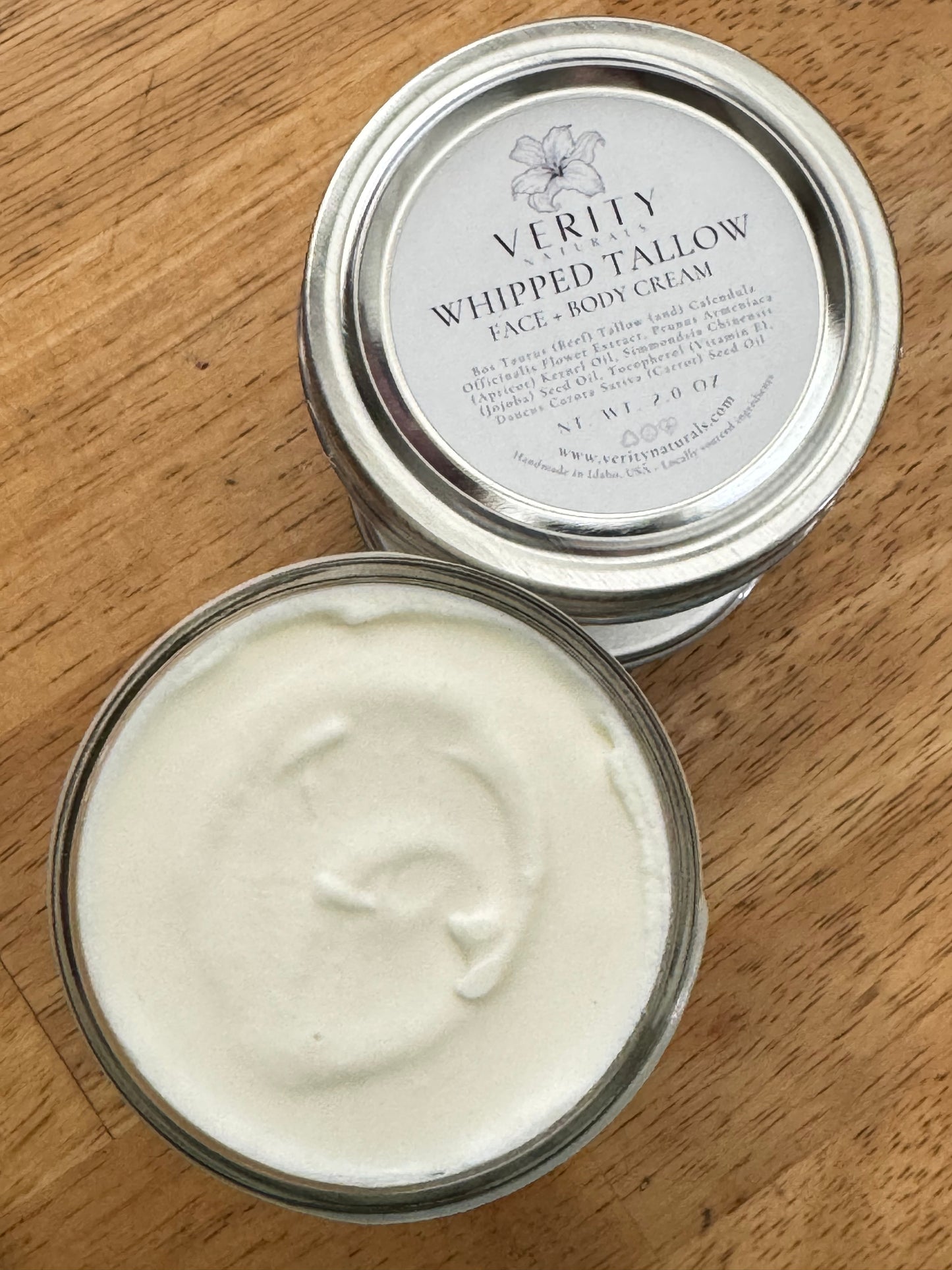 Whipped Calendula Tallow Face Cream | Lightweight Barrier Support Moisturizer