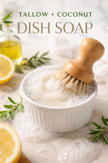 Solid Tallow & Coconut Dish Soap