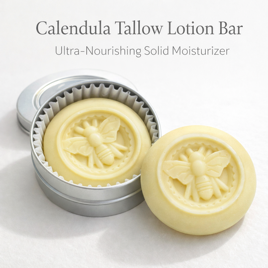 Calendula Tallow Lotion Bar – Ultra-Nourishing Solid Moisturizer (1oz)