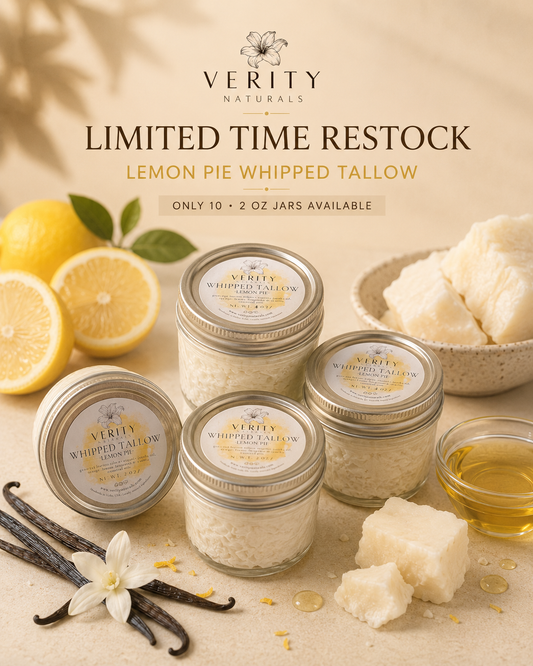 Lemon Pie Whipped Tallow | Whipped Grass-Fed Tallow Moisturizer